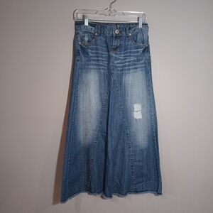 Mudd Maxi Denim Skirt Y2K Low Rise Size 1 XS